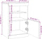 vidaXL - Dressoir - met - LED-verlichting - 41x37x67 - cm - zwart