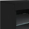 vidaXL - Dressoir - met - LED-verlichting - 41x37x67 - cm - zwart