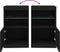 vidaXL - Dressoir - met - LED-verlichting - 41x37x67 - cm - zwart