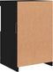 vidaXL - Dressoir - met - LED-verlichting - 41x37x67 - cm - zwart