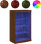 vidaXL - Dressoir - met - LED-verlichting - 60,5x37x100 - cm - bruin - eikenkleur