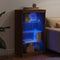 vidaXL - Dressoir - met - LED-verlichting - 60,5x37x100 - cm - bruin - eikenkleur
