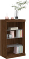 vidaXL - Dressoir - met - LED-verlichting - 60,5x37x100 - cm - bruin - eikenkleur