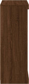 vidaXL - Dressoir - met - LED-verlichting - 60,5x37x100 - cm - bruin - eikenkleur