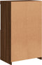 vidaXL - Dressoir - met - LED-verlichting - 60,5x37x100 - cm - bruin - eikenkleur