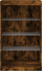 vidaXL - Dressoir - met - LED-verlichting - 60,5x37x100 - cm - gerookt - eikenkleur