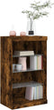 vidaXL - Dressoir - met - LED-verlichting - 60,5x37x100 - cm - gerookt - eikenkleur