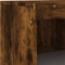 vidaXL - Dressoir - met - LED-verlichting - 60,5x37x100 - cm - gerookt - eikenkleur