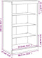 vidaXL - Dressoir - met - LED-verlichting - 60,5x37x100 - cm - grijs - sonoma - eiken