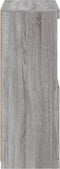 vidaXL - Dressoir - met - LED-verlichting - 60,5x37x100 - cm - grijs - sonoma - eiken