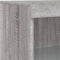 vidaXL - Dressoir - met - LED-verlichting - 60,5x37x100 - cm - grijs - sonoma - eiken