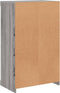 vidaXL - Dressoir - met - LED-verlichting - 60,5x37x100 - cm - grijs - sonoma - eiken