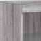 vidaXL - Dressoir - met - LED-verlichting - 60,5x37x100 - cm - grijs - sonoma - eiken