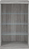 vidaXL - Dressoir - met - LED-verlichting - 60,5x37x100 - cm - grijs - sonoma - eiken