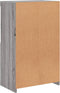 vidaXL - Dressoir - met - LED-verlichting - 60,5x37x100 - cm - grijs - sonoma - eiken