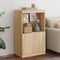 vidaXL - Dressoir - met - LED-verlichting - 60,5x37x100 - cm - sonoma - eikenkleurig