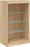 vidaXL - Dressoir - met - LED-verlichting - 60,5x37x100 - cm - sonoma - eikenkleurig