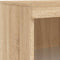 vidaXL - Dressoir - met - LED-verlichting - 60,5x37x100 - cm - sonoma - eikenkleurig