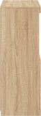 vidaXL - Dressoir - met - LED-verlichting - 60,5x37x100 - cm - sonoma - eikenkleurig