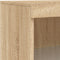 vidaXL - Dressoir - met - LED-verlichting - 60,5x37x100 - cm - sonoma - eikenkleurig