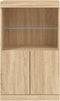 vidaXL - Dressoir - met - LED-verlichting - 60,5x37x100 - cm - sonoma - eikenkleurig