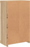 vidaXL - Dressoir - met - LED-verlichting - 60,5x37x100 - cm - sonoma - eikenkleurig