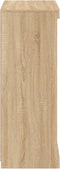 vidaXL - Dressoir - met - LED-verlichting - 60,5x37x100 - cm - sonoma - eikenkleurig