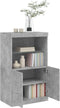 vidaXL - Dressoir - met - LED-verlichting - 60,5x37x100 - cm - betongrijs