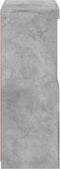 vidaXL - Dressoir - met - LED-verlichting - 60,5x37x100 - cm - betongrijs