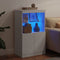 vidaXL - Dressoir - met - LED-verlichting - 60,5x37x100 - cm - wit