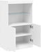 vidaXL - Dressoir - met - LED-verlichting - 60,5x37x100 - cm - wit