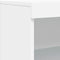 vidaXL - Dressoir - met - LED-verlichting - 60,5x37x100 - cm - wit