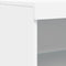 vidaXL - Dressoir - met - LED-verlichting - 60,5x37x100 - cm - wit