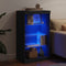 vidaXL - Dressoir - met - LED-verlichting - 60,5x37x100 - cm - zwart