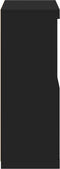 vidaXL - Dressoir - met - LED-verlichting - 60,5x37x100 - cm - zwart