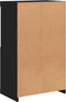 vidaXL - Dressoir - met - LED-verlichting - 60,5x37x100 - cm - zwart