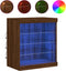 vidaXL - Dressoir - met - LED-verlichting - 60,5x37x67 - cm - bruin - eikenkleur