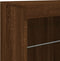 vidaXL - Dressoir - met - LED-verlichting - 60,5x37x67 - cm - bruin - eikenkleur