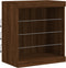 vidaXL - Dressoir - met - LED-verlichting - 60,5x37x67 - cm - bruin - eikenkleur