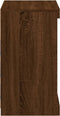 vidaXL - Dressoir - met - LED-verlichting - 60,5x37x67 - cm - bruin - eikenkleur