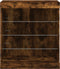 vidaXL - Dressoir - met - LED-verlichting - 60,5x37x67 - cm - gerookt - eikenkleur