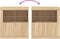 vidaXL - Dressoir - met - LED-verlichting - 60,5x37x67 - cm - sonoma - eikenkleurig