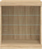 vidaXL - Dressoir - met - LED-verlichting - 60,5x37x67 - cm - sonoma - eikenkleurig