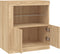 vidaXL - Dressoir - met - LED-verlichting - 60,5x37x67 - cm - sonoma - eikenkleurig