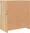 vidaXL - Dressoir - met - LED-verlichting - 60,5x37x67 - cm - sonoma - eikenkleurig