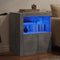vidaXL - Dressoir - met - LED-verlichting - 60,5x37x67 - cm - betongrijs