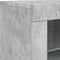 vidaXL - Dressoir - met - LED-verlichting - 60,5x37x67 - cm - betongrijs