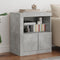 vidaXL - Dressoir - met - LED-verlichting - 60,5x37x67 - cm - betongrijs
