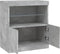vidaXL - Dressoir - met - LED-verlichting - 60,5x37x67 - cm - betongrijs