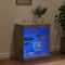 vidaXL - Dressoir - met - LED-verlichting - 60,5x37x67 - cm - betongrijs